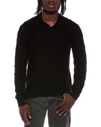 John Varvatos - Haynes Johnny Collar Sweater - Lyst
