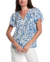 Jones New York - Tie-Front Top - Lyst