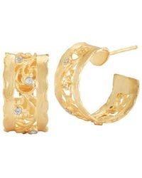 Reiss - 14k 0.05 Ct. Tw. Diamond Hoops - Lyst