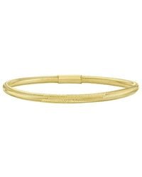 Italian Gold - 14K Stretchable Bangle - Lyst