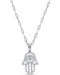 Sabrina Designs - 14K 0.33 Ct. Tw. Diamond Hamsa Necklace - Lyst