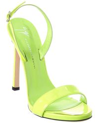 Giuseppe Zanotti South 115 Patent Slingback Sandal - Green