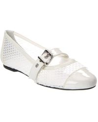 SCHUTZ SHOES - Hanna Mesh & Patent Ballet Flat - Lyst