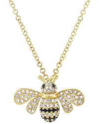 Sabrina Designs - 14k 0.21 Ct. Tw. Diamond Bumble Bee Necklace - Lyst