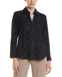 NIC+ZOE - Petite Any Occasion Clipped Jacquard Top - Lyst