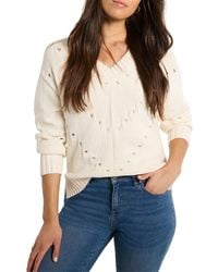 NIC+ZOE - Nic + Zoe Pointelle Cord Sweater - Lyst