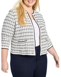 NIC+ZOE - Plus Mixed Up Sweater Jacket - Lyst