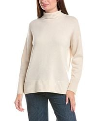 Lafayette 148 New York - Stand-Collar Cashmere Sweater - Lyst