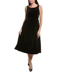 tyler boe - Audrey Velvet Midi Dress - Lyst