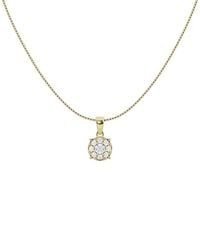 Lab Grown Diamonds - 14K 1.00 Ct. Tw. Lab-Grown Diamond Solitaire Pendant Necklace - Lyst