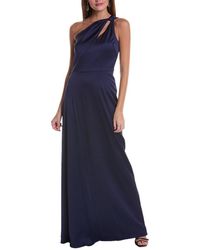 Teri Jon - Hammered Satin Gown - Lyst