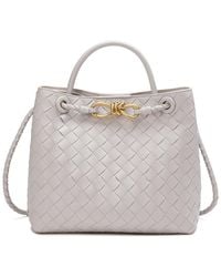 Tiffany & Fred Paris - Woven Leather Top Handle Messenger Bag - Lyst