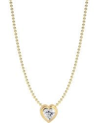 Gabi Rielle - Shining Moment 14k Over Silver Cz Radiant Love Necklace - Lyst