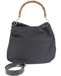 Gucci - Nylon Bamboo Shoulder Bag (Authentic Pre-Loved) - Lyst