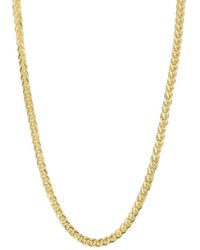 Glaze Jewelry - 14k Over Silver Heavy Wheat Chain Necklace - Lyst