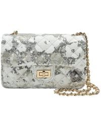 Tiffany & Fred Paris - Sequin & Leather Quilted Shoulder Bag - Lyst
