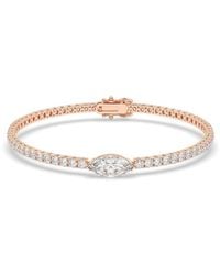 Lab Grown Diamonds - 14K Rose 3.50 Ct. Tw. Lab-Grown Diamond Bracelet - Lyst