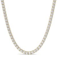 Lab Grown Diamonds - 14K 7.00 Ct. Tw. Lab-Grown Diamond Tennis Necklace - Lyst