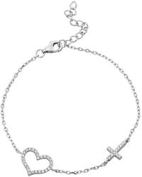 Savvy Cie - Cz Stackable Bracelet - Lyst