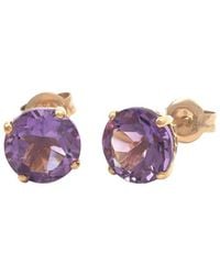 Gemstones - 3.40 Ct. Tw. Amethyst 14K Earrings - Lyst