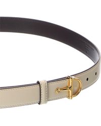 Gucci Half Horsebit Thin Leather Buckle Belt, White Gucci Half Horsebit belt for Women - Cream in Kuwait | Level  main image 3