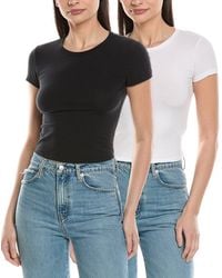 James Perse - Set Of 2 Cropped Sport T-Shirt - Lyst