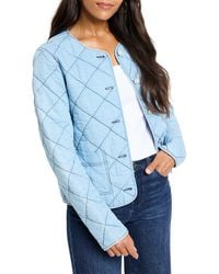 NIC+ZOE - Nic + Zoe Quilted Denim Jacket - Lyst