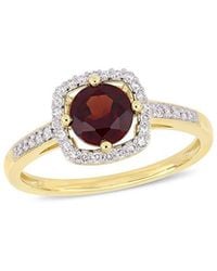 Rina Limor - 10k 1.14 Ct. Tw. Diamond & Garnet Ring - Lyst