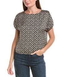 NIC+ZOE - Lacy Diamonds Day Gloss Woven T-Shirt - Lyst