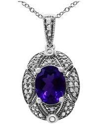 Haus of Brilliance - 1.75 Ct. Tw. Diamond & Amethyst Pendant Necklace - Lyst