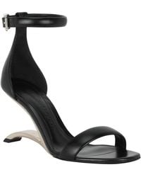 McQueen - Arc Leather Sandal - Lyst