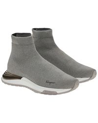 Ferragamo - Logo Leather Sneaker - Lyst