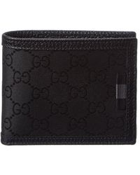 Gucci - GG Canvas & Leather Bifold Wallet - Lyst