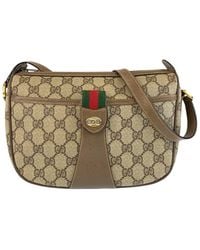 Gucci - Coated/Waterproof Canvas Sherry Line Shoulder Bag (Authentic Pre- Loved) - Lyst