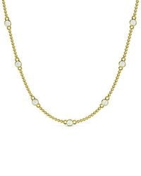 Lab Grown Diamonds - 14K 0.25 Ct. Tw. Lab-Grown Diamond Station Necklace - Lyst