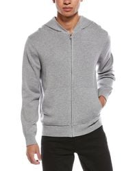 Vince - Modern Full-Zip Wool-Blend Hoodie - Lyst