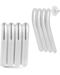 Glaze Jewelry - Plated Stainless Steel Sculptural Statement Stud Earrings - Lyst