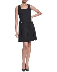 KARL LAGERFELD - Knit Tweed A-Line Dress - Lyst