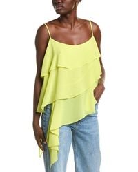 BCBGMAXAZRIA - Tiered Sleeveless Blouse - Lyst