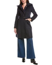 Sam Edelman - Asymmetrical Wool-Blend Trench Coat - Lyst