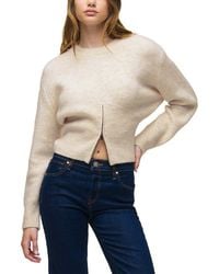 Hudson Jeans - Lizbeth Front Zip Wool-Blend Sweater - Lyst