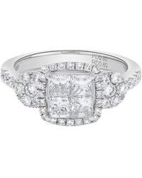 H.J. Namdar - Platinum 1.40 Ct. Tw. Diamond Cluster Ring - Lyst