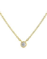 Sabrina Designs - 14k 0.05 Ct. Tw. Diamond Solitaire Necklace - Lyst