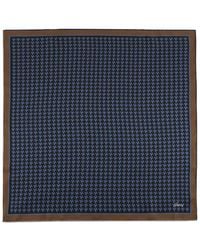 Brioni - Houndstooth Silk Pocket Square - Lyst