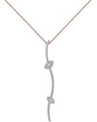 Diamond Select Cuts - 14K Two-Tone 0.42 Ct. Tw. Diamond Necklace - Lyst