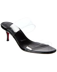 Christian Louboutin - Just Nothing 55 Patent & Pvc Sandal - Lyst
