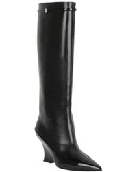 Givenchy - Raven Tall Leather Wedge Boot - Lyst
