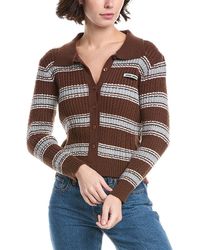 Lyra & Co - Stripe Cardigan - Lyst