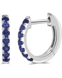 Sabrina Designs - 14k 0.26 Ct. Tw. Sapphire Huggy Earrings - Lyst
