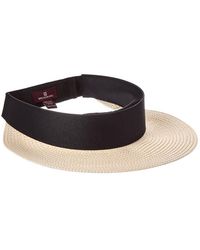 Bruno Magli - Adjustable Straw Visor - Lyst